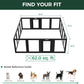 FXW AuraSpace Acrylic Indoor Unleashed Dog Playpen for Small and Medium Dogs, 30 Inch, 16 Panels, Black