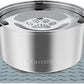 3L Large Capacity Stinless Steel Dog Water Bowl and Waterproof Silicone Dog Food Tray, Slow Down Drinking Pet Water Bowl