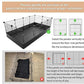 Tresbro Guinea Pig Cage with Waterproof PVC Bottom Liner & One-Hand Release Hook, Triple Fixing C&C Cage for Guinea Pigs, Bunny, Rabbit, Hedgehog, Small Animal Indoor Playpen 48''L x 24''W x 16''H