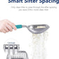 WePet Cat Litter Scoop, Aluminum Alloy Sifter, Kitty Metal Scooper, Deep Shovel, Long Handle, Poop Sifting, Kitten Pooper Lifter, Durable, Heavy Duty, for Litter Box