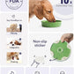 LE TAUCI Ceramic Slow Feeder Dog Bowls Small Breed, 0.6 Cups Dog Food Dish for Fast Eaters, Puzzle Bowl for Small Dogs and Cats,Clover Green