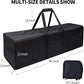 46 Inch Travel Duffle Bag Extra Large Sport Equipment Duffel Bags with 2-way Lockable Zippers(Black 46inch 2Pack)
