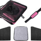Pet Carrier Bicycle Basket Bag Pet Carrier/Booster Backpack for Dogs and Cats with Big Side Pockets,Comfy & Padded Shoulder Strap,Travel with Your Pet Safety（Pink Carnation）
