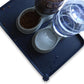 Hoki Found Large Waterproof Silicone Pet Food Mats Tray - Non Slip Pet Bowl Mats Placemat - Dog Pet Cat Feeding Mat - Dog Cat Food Mats -Pet Water Mats for Floors - French Navy