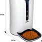 Lentek Smart Pet Feeder - Auto Dry Feeding Dispenser for Cat & Dogs with 720p HD Camera & Timer, Alimentador, Programmable, WiFi, Smartphone Control, Automated Portion Controlled, 10 Oz Capacity