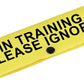 Funny Dog Leash Sleeve in Training Please Ignore Dog Leash Wrap Sleeve Alert Tag Pet Birthday Gift (Training Please Ignore-YE Sleeve)