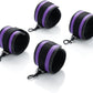 6pcs Black PU Adjustable Straps Sports Training Fitness Gear Home Yoga Set