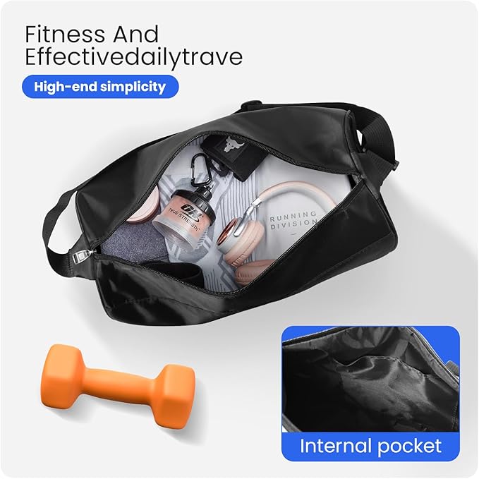C&F BOGMOST Small Gym Bag for Women & Men,Small Lightweight Duffel Bag Carry On Bags Mini Duffel Travel Bag Waterproof Sports Bags for Workout/Sport/Travel, Pink