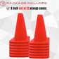 6, 9, 12, 18, 28 Inch Sports Training Traffic Cones - Durable Orange Cones for Soccer, Football, Basketball, Agility Drills, Parking, Safety, Road Use (Set of 12)