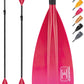 OCEANBROAD SUP Paddle - Adjustable Stand-Up Paddle for Paddleboard Kayak, Adjustable Aluminum Alloy Shaft with Reinforced Nylon Blades
