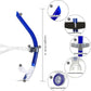 Panzexin Swim Snorkel, One-Way Purge Valve Swimmers Snorkel for Lap Swimming Training Snorkeling, Front Mounted Training Gear with Comfortable Silicone Mouthpiece