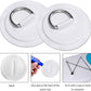 TOBWOLF 6 Pack Stainless Steel D-Ring Patch for Inflatable Boat Kayak Dinghy SUP, D-Ring PVC Patch Stand-Up Paddleboard Canoe Rafting Accessories, NO Glue Included