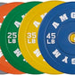 2 Inch Bumper Plates，10-500lbs，Barbell Rubber Olympic Weight Plates Set for Home Gym, Strength Training & Weight Lifting, Multiple Options Colors
