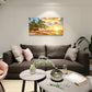 wall art for living room bathroom Wall Decor sun beach sea coconut tree ocean landscape painting to Hang Home Decorations for office bedroom kitchen Works canvas Prints pictures 20" x 40"inch