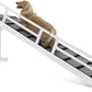 Dog Ramp for Bed or Couch, Wooden Pet Ramp with 20° Gentle Slope, Removable Side Rails, Non-Slip Surface, Top Platform & Wheels, Safe Bed Ramp for Small, Medium & Senior Dogs, 74" Long, White