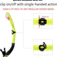 Aegend Dry Snorkel, Dive Mask Easy-Breath Free Diving Snorkel for Snorkeling Scuba Diving Freediving Swimming, with Top Dry Valve and Food-Grade Silicone Mouthpiece