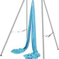 VEVOR Aerial Yoga Frame, 9.67 ft Height Swing Stand, Max 551.15 lbs Load Chrome-Plated Steel Pipe Inversion Yoga Rig for Indoor Outdoor Use
