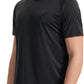 Mens Seamless Workout T-Shirts Lightweight Moisture Wicking Running Hiking Camping Tennis Pickleball Shirts for Men