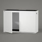 LANDEN Aquarium Stand and Cabinet, Fish Tank, Nano Foam Leveling Mat Included, Contemporary and Simple Design, Wooden Matte White Painted(Stand Only) W47.2xD19.7xH31.5 inches(120x50x80 cm)