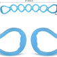 7 Ring Stretch Resistance Exercise Band, BetterJonny Workout Bands Yoga Stretching，Foot, Leg and Arm Exerciser for Home or Fitness Center Workout Walking Exercise