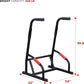 Sunny Health & Fitness Power Tower, Dip Bar, Push-Up & Pull Up Assisting Parallette Station w Optional Rock Climbing Grip Trainer