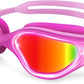 ZIONOR G1 Nava Super Anti-Fog Unisex Swim Goggles Mirror/Bright Smoke Lens