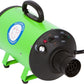 Flying Pig High Velocity Dog Pet Grooming Dryer w/Heater (Model: Flying One, Green)