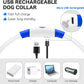 BSEEN Light Up Dog Collar, High Visibility LED Dog Collar Rechargeable- Rainproof TPU Cuttable Glowing Pet Collar for Small Dogs & Cats - Puppy Safety Lights for Night Walking (XS- Blue 40cm)