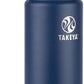 Takeya Actives Water Bottle with Spout Lid - Bottle with Double Stainless Steel Insulation - Dishwasher Safe & BPA-Free - Bottle with Spout Lid & Removable Bumper - 18 oz, Midnight Blue