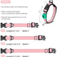 JSXD AirTag Dog Collar, Night Reflective Nylon Dog Collar for Small Medium Large Dogs,Lockable Quick Release Buckle,Padded Breathable Pet Collar with AirTag Holder (Pink, Large)