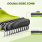 Pecute Pet Dematting Tool 2 Pack - Double Sided Undercoat Rake & Dematting Comb for Detangling Matted or Knotted Undercoat Hair, Great for Medium or Long-haired Dogs & Cats