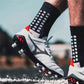 2 Set Anti-Slip Grip Soccer Socks with Shin Guard Sleeves, Sports Athletic Socks for Men Women