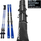 MOOCY Ski Bag for Air Travel, Unpadded Snow Bag Fits Skis Up to 200cm, Carrying Bag for Adults and Children