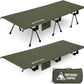 ONETIGRIS SUPRANUBIS Camping Cot, Height Adjustable with Cot Leg Extenders, Strong Support 330lbs, Lightweight Comfortable Folding Bed for Camping, Hiking, Travel, Truck, Beach, Office Nap