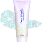 Body Face Glitter Makeup for Kids Women, Sparkly Chunky Hair Glitter, Mermaid Birthday Decorations Rave Outfits for Women (Mermaid Glitter)