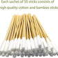 Dog Ear Cleaning Q Tips – 500 Count Cotton Swabs, 6-Inch Biodegradable Swabs for Dog Ear Care, Dog Wound Care, Safe & Eco-Friendly, Designed for Large Dogs