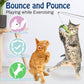 Pawaboo Cat Feather Toys, 4 Pack Interactive Cat Feather Teaser Wand Toys, Retractable Fishing Pole Wand Catcher Exerciser with Refill Fish, Dragonfly Worm with Bells, Fun Kitten Kitty Toy, Colorful