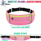 USHAKE Slim Running Belt, Workout Fanny Pack for Men Women,Exercise Waist Pack for Apple iPhone Holder, Runner Belt for Running Walking Cycling Camping Gym