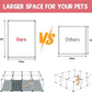 20 Panels Small Animals Playpen, 48" x 24" x 16" Transparent Pet Playpen with Waterproof Mat,Portable Plastic Enclosure Cage for Chicken/Guinea Pigs/Bunny/Ferrets/Hamsters/Hedgehogs Indoors Outdoor