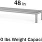 14 in X 48 in. Aquarium Stand | Industrial Style Aluminum Fish Tank Base with Open Frame Design