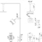 12 Inch Rain Shower System, Brushed Gold Shower Faucet Set with Push Button Diverter, 6 Inch Wall Mounted 3-Functions Bathroom Shower Systems with Dual-Function Handheld (Thermostatic, Gold Brushed)