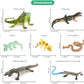 Volnau Animal Figurines Snake Toys 11PCS Reptile Figures Cold Blooded Amphibians Lizard Zoo Pack for Toddlers Kids Christmas Decoration Gift