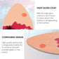 seething 35 Inch Skimboard with High Gloss Coat Wood Skim Board for Beginners,Kids, Teenagers, Adults and All Skimming