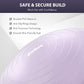 ZELUS Balance Ball Trainer with Resistance Bands and Foot Pump, Inflatable Yoga Ball for Home Gym Workouts, 23 Inch Exercise Half Ball for Balance Training Core Strength Fitness More, 330lb Cap