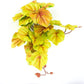 Reptile Plants for Terrarium, Amphibian Habitat Decor Artificial Hanging Plants with Suction Cup - Fake Heuchera Micrantha Yellow