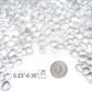 Keedolla Aquarium Clear Glass Stones Pebbles for Fish Tank, 0.93LB Fish Tank Marbles Beads Gems Gravel Rocks for Aquarium, Vase Fillers, Succulent Plants Decor