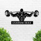 Powerlifting Personalized Lights Metal Wall Decor, Powerlifting Custom Monogram Wall Decor, Gym Metal Signs, gifts for men, husband, dad, papa, grandpa, father day sign