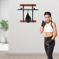Speed Bag Platform Set, Adjustable Height Punching Bag Wall Mounted Fitness Training Punching Bag w/360° Ball Bearings for Reflex Coordination (Height-Adjustable Version)