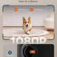 WOPET Automatic Cat Feeder with Camera for Two Cats, 6L Automatic Dog Feeder with HD Video and Night Vision, 5G/2.4G WiFi Pet Feeder for Cats & Dogs, SD Card Storage & 2-Way Audio