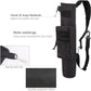 KRATARC Archery Lightweight Back Arrow Quiver Dual Use Foldable Compact Hip Arrows Bag with Molle System Pocket Hanged for Target Shooting Hunting